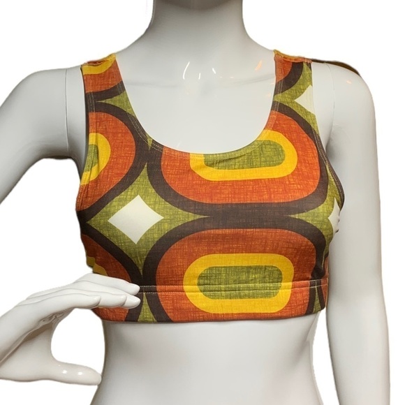 Dirty Blondes mod retro 60s vibe workout top size small NWOT - Picture 1 of 4